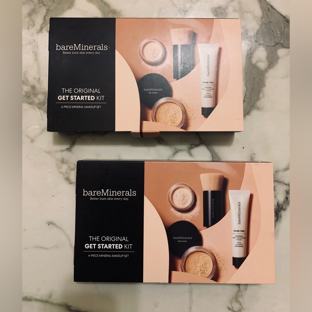 (Lot x 2)-Original bareMinerals Get Started Kit -4 Piece Mineral Makeup Set-NEW!
